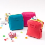 韩国正品进口ARDIUM糖果色可爱皮革收纳女性小包包 迷你化妆包5色