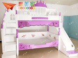 思美家城堡床别墅床房子床上下高低床实木双层子母床创意儿童床