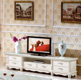 欧式大理石实木电视柜茶几组合烤漆伸缩组合墙简约现代抽屉储物