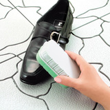 日本进口海绵两面鞋擦 多功能鞋子清洁刷子 海绵鞋擦鞋刷强力去污