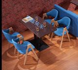 定制新款餐桌椅组合咖啡厅桌椅奶茶甜品店桌椅西餐厅桌椅厂家直销