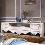 欧式实木家具电视柜卧室客厅小户型雕花组合地柜法式烤漆电视柜