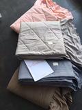 外贸美式欧式全棉夹棉双人荷叶边床盖单件高端纯棉空调被绗缝被子