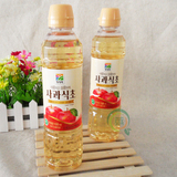 2瓶包邮正宗韩国原装进口清净园苹果醋500ml寿司拌菜饮料冷面调料