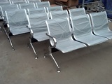 电镀多人 三人位排椅 公共座椅 不锈钢等候椅办公椅 可定制扶手椅