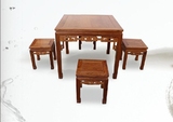 红木桌子实木仿古餐桌花梨木刺猬紫檀正方形八仙桌长方形餐桌饭桌
