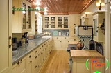 实木橱柜定做 整体厨房定制 现代简约厨柜订做 北京家庭厨房家具