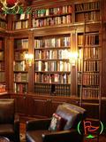 纯实木书柜 书架带门定制 大气组合 美式书橱 书房家具 北京别墅