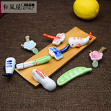 陶瓷可爱创意筷子架 筷托 日式卡通猫咪筷架 筷子托 厨房猫筷枕托