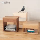 原创现代日式纯实木床头柜白橡木环保角边柜抽屉卧室家具简约环保