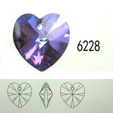 奥地利水晶 正品奥地利水晶元素散珠 型号：桃心6228(6202)-10mm