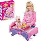 仿真医生玩具床医疗游戏 娃娃病床 医生护理床 儿童模仿医生玩具