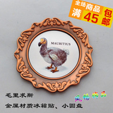 毛里求斯dodo渡渡鸟金属冰箱磁贴世界旅游纪念品装饰精美礼品外贸