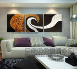 沙发背景墙装饰画现代简约立体浮雕皮画客厅卧室挂画壁画抽象画