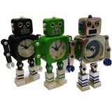 创意闹钟 可爱时钟 创意礼品 金属robot clock 机器人闹钟