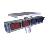 青里岙 优质太阳能交通爆闪灯 LED交通设施灯单面警示灯700*150mm
