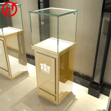 鸿钛 钛合金商品展示柜立柜 展会商场专用 钢化玻璃珠宝首饰展柜