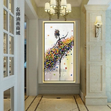 芭蕾舞纯手绘厚油立体感油画 欧式客厅玄关走廊过道挂画 装饰画