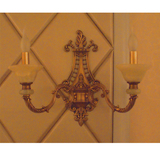 高档奢华墨西哥进口玉石灯欧式皇家床头壁灯客厅卧室全铜壁灯灯具
