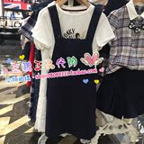 ELAND/依恋 2016年秋款背带裙专柜正品代购EEOW63801G OW63801G