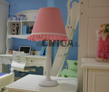 现代美式宜家房间粉色台灯 儿童创意公主房日韩卧室床头灯 台灯
