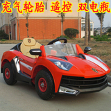 儿童电动车充气轮胎12V玩具电瓶车四轮可坐人充电小汽车男婴遥控