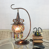 欧美式台灯简约卧室客厅卧室书房床头灯现代创意铁艺装饰水晶灯具