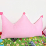 粉嫩韩式皇冠公主风儿童软包 榻榻米床头靠枕靠垫大靠背可拆洗