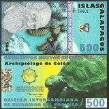【美洲】全新UNC 加拉帕戈斯群岛500苏克雷 2012年 豹子号:15222