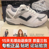 PONY新品韩国款情侣鞋Majestic男女运动慢跑鞋54U1KR61OW/BK/GD