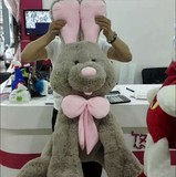 包邮正版布艺类毛绒玩具美国大兔子布娃娃情人礼物女孩生日礼品