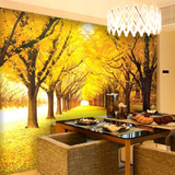 大型壁画墙纸客厅卧室电视沙发背景墙现代简约欧式油画黄金满地