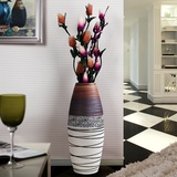 欧式客厅摆件陶瓷落地大花瓶景德镇现代时尚水培插花器创意装饰品