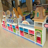 幼儿园儿童造型组合柜淘气堡家用柜玩具收纳柜实木柜整理柜玩具架