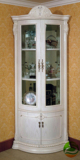 欧美古典式 田园 木纹效果 白色酒柜 白色实木高角酒柜