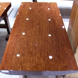 尺寸：164-78-10 巴花大板现货实木原木办公会议餐桌茶桌茶台画案
