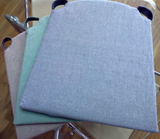 宜家外贸棉麻坐垫素色透气学生办公室定做餐椅垫海绵座垫 飘窗垫