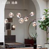 Lindsey后现代设计师吊灯 北欧简约创意个性客厅餐厅别墅玻璃吊灯