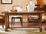 美式LOFT风格实木餐桌 餐台 会客桌 开放漆可定制