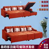 宜家小户型多功能可折叠储物沙发床现代组合贵妃转角两用布艺沙发