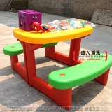 幼儿园塑料餐桌椅组合 儿童餐桌  学习桌椅 儿童野餐桌折叠式
