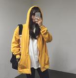 【CCMAO】韩国代购 16春 日系原宿软妹学院必备拉链卫衣外套