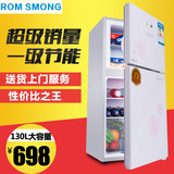 正品包邮容声130L冰箱双门小型家用电冰箱冷藏冷冻省电节能单门