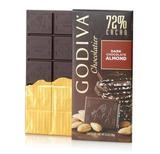 美国Godiva/歌帝梵72%杏仁黑巧克力排块100G 买3包邮 现货