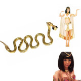 COS万圣节影视主题古代埃及蛇头头饰金属埃及艳后蛇头手饰