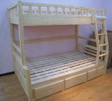 宜家实木双层床/实木带储物柜上下床/松木儿童床/俄罗斯樟子松床