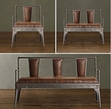 复古铁艺沙发椅 客厅椅 阳台单人椅 卧室休闲椅 咖啡椅双人沙发椅