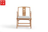 新中式老榆木实木椅子禅意打坐椅茶椅圈椅官帽椅明清仿古家具