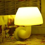 创意感应灯节能插电床头灯光控声控灯LED小夜灯宝宝墙壁灯蘑菇灯