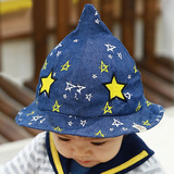 夏季宝宝帽子6-12月婴儿纯棉遮阳帽1-2岁儿童渔夫帽太阳盆帽男女
